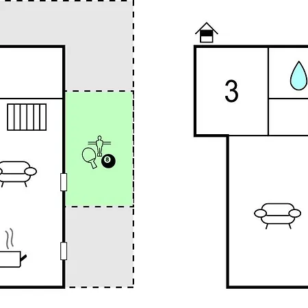Three-bedroom Holiday In 別荘